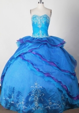 Exquisite Ball Gown Sweetheart Neck Floor-length Quinceanera Dress