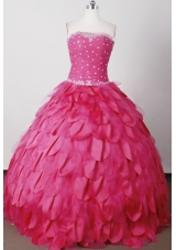 Perfect Ball Gown Strapless Floor-length Quinceanera Dress