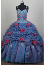Beautiful Ball Gown Straps Floor-length Quincenera Dresses