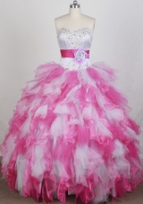 2012 Pretty Ball Gown Sweetheart Neck Floor-Length Quinceanera Dresses