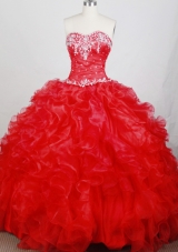 Classical Ball Gown Sweetheart Neck Floor-length Quinceanera Dress