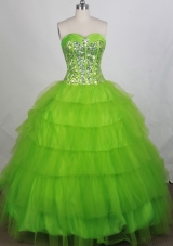 Discount Ball gown Sweetheart-neck Floor-length Quinceanera Dresses