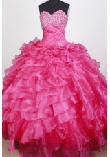 Exquisite Ball Gown Sweetheart Neck Floor-length Quinceanera Dress