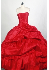 Popular Ball gown Strapless Floor-length Quinceanera Dresses