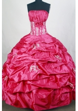 Popular Ball gown Strapless Floor-length Quinceanera Dresses