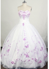 Pretty Ball gown Strapless Floor-length Quinceanera Dresses
