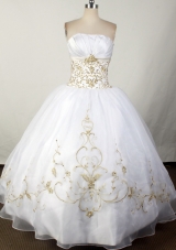 2012 Brand New Ball Gown Strapless Floor-Length Quinceanera Dress