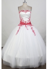 2012 Exquisite Ball Gown StraplessFloor-Length Quinceanera Dress