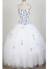 2012 Luxurious A-Line Straps Floor-Length Quinceanera Dresses