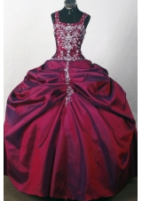 2012 Popular Ball Gown Strapless Floor-Length Quinceanera Dresses