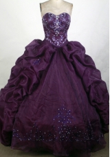 2012 Unique Ball Gown Sweetheart Floor-Length Quinceanera Dress