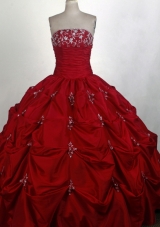 Exquisite Ball Gown Strapless Floor-length Quinceanera Dress