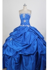 Exquisite Ball Gown Strapless Floor-length Quinceanera Dress