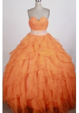 Exquisite Ball Gown Sweetheart Floor-length Quinceanera Dress