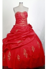 Modest Ball Gown Sweetheart Floor-length Quinceanera Dress