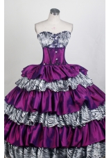 Exquisite Ball Gown Sweetheart Floor-length Quinceanera Dress