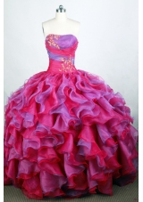 Popular Ball Gown Strapless Floor-length Quinceanera Dress
