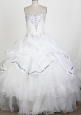 Popular Ball Gown Sweetheart Floor-length Quinceanera Dress