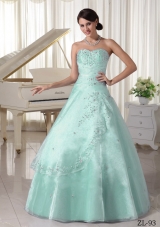 Lovely Quinceanera Dress with Appliques Beading in Princess Style