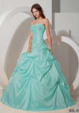 Beautiful Puffy Quinceanera Dress Sweetheart with Beading