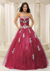 Discount Princess Strapless Paillette Dresses 15 with Appliques