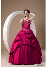 Princess Sweetheart Appliques Embroidery Dresses For Quinceaneras