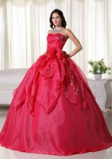 Fashionable Puffy Strapless Quinceanera Dresses with Appliques