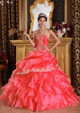 Ball Gown Strapless Appliques and Ruffles 2014 New Style Pick-ups Quinceanera Gowns Dresses