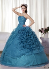 New Style Puffy Sweetheart Quinceanera Gowns with Beading and Ruching