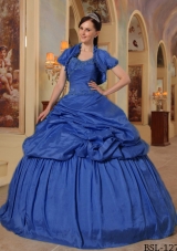 2014 Exclusive Puffy Sweetheart with Beading Quinceanera Dresses