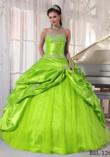 Appliques Ball Gown Floor-length Quinceanera Dresses With Strapless