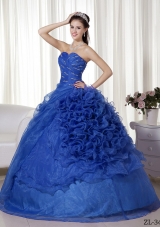 Fashionable Puffy Sweetheart with Beading and Ruching Quinceanera Dress for 2014
