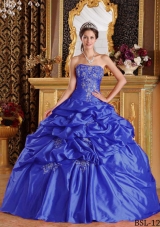 2014 Affordable Puffy Quinceanera Dresses with Pick-ups