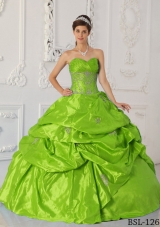 2014 Appliques Discount Quinceanera Dress with Sweetheart