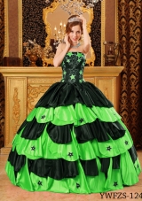 2014 Spring Pretty Quinceanera Dresses with Strapless