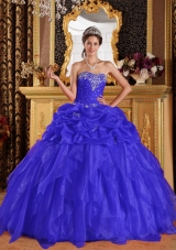2014 Exquisite Sweetheart Appliques Quinceanera Dresses with Beading