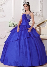 New Style 2014 Beading Quinceanera Dresses with Straps