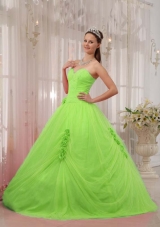 Elegant Princess Sweetheart Quinceneara Dresses with Flowers