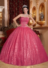 Gorgeous Puffy Sweetheart Sequins 2014 Quinceanera Dresses