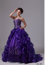 Ball Gown Sweetheart Appliques and Pick-ups For Quinceanera Dress