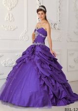 Princess Sweetheart Tulle Appliques with Beading for Quinceanera Gown Dresses