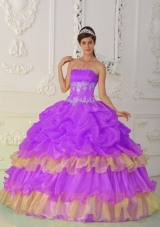 Strapless Beading and Ruffles Brand New Pick-ups Quinceanera Dress