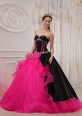 Beautiful Ball Gown Sweetheart Quinceanera Dress with Organza Appliques