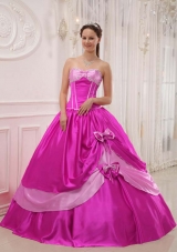 Elegant Ball Gown Sweetheart Quinceanera Dress  with Appliques Beading