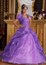 Elegant Purple Princess Sweetheart Appliques Quinceanera Dresses