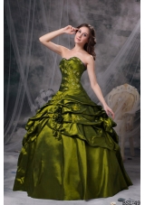 Discount Sweetheart Pick-ups Quincianera Dresses with Appliques