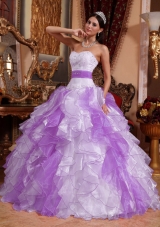 Multi-colored Puffy Sweetheart Beading and Ruching Quinceanera Dresses