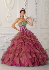 Sweet Puffy Strapless Beading and Appliques Quinceanera Dresses for 2014