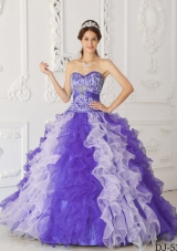 Beading Sweetheart Quinceanera Dresses in Multi-color Princess for 2014