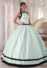 Pretty Colourful Ball Gown Bateau Long Quinceanera Dresses with Bow
